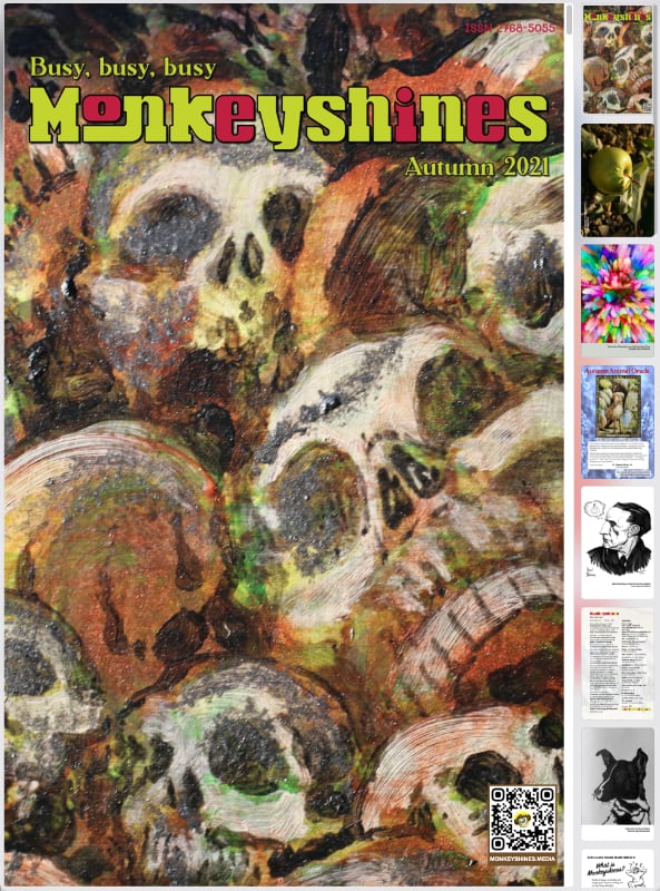 Preview of the Autumn 2021 issue of Monkeyshines in PDF format