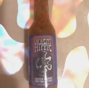 Bottle of Violent Hippie Toasted Coconut Ghost Chile sauce