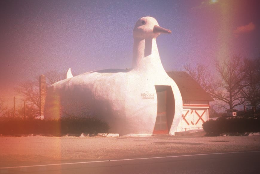 The famous Big Duck in Flanders, NY